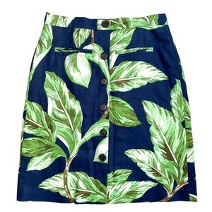 Ann Taylor Factory Tropical Print Skirt